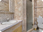 bathroom and shower